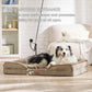 Bedsure XL Orthopedic Dog Bed for Extra Large Dogs - Washable XLarge Dog Cat Bed Waterproof, Comfort Dogs Couch Sofa with Washable Removable Cover, Pet Bed with Nonskid Bottom, Hazel, 42"