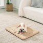 Made4Pets Dog Crate Pad Bed for Small Dogs, Washable & Reversible, Anti-Slip Kennel Mat for Cozy Sleeping, Soft Fluffy Dog Bed for Indoor & Outdoor Use, 24"x18", Khaki