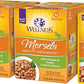 Wellness Healthly Indulgence Morsels Adult Wet Cat Food, Natural, Protein-Rich, Grain Free, 3 Ounce Pouch, 24 Pack, (Chicken & Turkey)