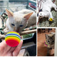 PET SHOW 20Pcs Cats Toys Interactive Kitten Ball Toys Assortments Variety Pack for Indoor Cats Mice Feather Sparkle Crinkle Ball Bells Spring