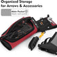 SUNYA X510 Field & Competition Hip Arrow Quiver | 3-Slot Noise-Free Archery Quiver with Sturdy Storage System (42x18cm)