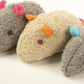 SmartyKat (3 Count) Skitter Critters Catnip Cat Toys - Gray/Cream, 3 Count