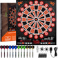 Electronic Dartboard, Electric Dart Boards for Adults,Electronic Scoreboard, Light-Up Led Display, 12 Darts Soft Tip Professional Dart Board and Extra Tips, Up to 8 Players