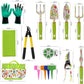 41-Piece Premium Gardening Tool Set, Stainless Steel Heavy Duty Gardening Tool Kit, with Non-Slip Rubber Grip, Storage Tote Bag, Outdoor Hand Tools, Ideal Gardening Gifts for All (Pink Floral)