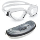 AqtivAqua Swimming Goggles, DX Wide View Swim Goggles for Adult Men Women, Anti Fog No Leaking