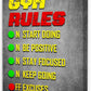 Gym Quotes Wall Art,Inspirational Workout Wall Decor,Gym Rules Canvas Wall Art for Exercise Fitness Room