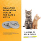 Flea and Tick Prevention Collars for Cats: Effective Pet Flea & Tick Treatment for Cats - Waterproof Adjustable Flea Tick Collars for Large & Small Cat, Outdoor Fleas Ticks Control for Kittens 4 Pack