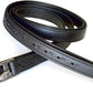 48" / 50" / 54" / 60" New 1" Super Soft English Stirrup Leathers Black/Havana (Black, 48")