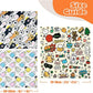 Cat Grooming Wrap, Cat Wrap Self-Adherent, Anti-Scratch Anti-Bite, Anti-Escape Grooming Bag for Cats Nail Clipping, Ear Cleaning, and Teeth Brushing (19.7 × 19.7" Cat Prints)