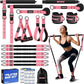 Pilates Bar Kit with Resistance Bands for Working Out, 210lbs Heavy Resistance Bands with Handles, Pilates Equipment with Resistance Band Bar for Men Women, at Home Gym Full Body Workout Equipment