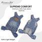 Parisian Pet Denim Overall - Blue Dog Jeans Outfit - Breathable Puppy Jumpsuit Costumes - Machine Washable Overall for Dogs - Dog Clothes for Large Dogs - XL