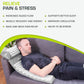 ProsourceFit Acupressure Mat and Pillow Set for Back/Neck Pain Relief and Muscle Relaxation, Large - Gray/Gray
