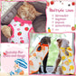 Nuanchu 3 Pieces Cat Recovery Suit Kitten Recovery Suit E-Collar Alternative for Cats and Dogs Abdominal Skin Anti Licking Pajama Clothes Sets(Fruit Pattern,Small)