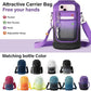 1 Gallon Water Bottle Insulated | Thickened Stainless Steel Vacuum Metal Water Jug | Portable Sports Large for Gym and Hiking with Straw, Carrier Bag, Handle Strap | BPA-Free 128 oz