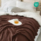 Carriediosa 100% Cotton Muslin Throw Blanket 66" X 90" Twin XL Size，4-Layers Summer Gauze Throws for Bed Couch，Soft Lightweight Breathable Linen Blankets Bedspread for Adults All Season，Dark Brown