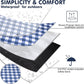 Extra Large Picnic Blanket 80''x 80'' Waterproof Foldable Picnic Mat for Beach, 5-Layer Outdoor Blanket for 6 to 8 Adults,Camping Grass Lawn Park Accessories Couple Park Wedding Registry(Navy Blue)