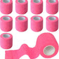 9 Pack 2" x 5 Yards Self Adhesive Bandage Wrap Self Stick Wrap for Ankle, Wrist, Finger, Sports, Breathable Cohesive Vet Tape for Pets (Pink)