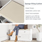 Shoe Storage Bench with 2 Drawers & 2 Doors, Entryway Bench with Cushion, 2 Adjustable Shelves, Shoe Cabinet for Entryway, Living Room, Hallway, Mudroom, Bedroom, White