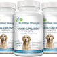 Eye Care for Dogs Daily Vision Supplement with Lutein, Zeaxanthin, Astaxanthin, CoQ10, Bilberry Antioxidants, Vitamin C, Vitamin E Support for Dog Eye Problems, 120 Chewable Tablets