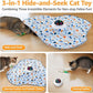 Interactive Cat Toys Rechargeable: Interactive Cats Toy with Chime - Automatic Cat Toys for Indoor Cats, Hide and Seek Toy with Motion, Moving Feather, USB,Blue