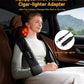 Shiatsu Neck and Shoulder Massager with Heat, Electric Deep Kneading Massage for Back, Shoulder, Leg, Body Muscle Pain Relief, Gift for Women Men Mom Dad, NOT Cordless, (with Leather Handbag)