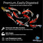 Big Kahuna Koi Fish Food- 45lbs Food – Made in The USA - Floating Pellets – 3/16" - 1/4" Pellet Size – 32% Protein Fish Food – Rich in Nutrients