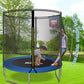 BLUERISE Trampoline 55IN 6FT Toddler Trampoline for Kids Indoor Outdoor Play for Kids Trampoline Basketball Hoop Attachment with Enclosure Net Easy to Assemble Outdoor Indoor Trampoline