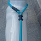 Slip Lead Dog Leash，Strong Nylon Rope Leash and Padded Handle,No Pull Outdoor Walking Training Lead for Small Medium Large Dogs(Blue, 1/2"×6ft)