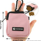Dog Treat Pouch 2 PCS, Waterproof Small Dog Treat Bag for Leash, Hands Free Dog Walking Bag with Carabiner, Dog Poop Bag Holder for Pet Puppy Travel or Outdoor Use, Zipper Closure to Avoid Spilling