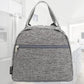 FlowFly Insulated Lunch Cooler Bag - Tote Bag Organizer for Women/Men, Heather Grey
