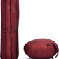 Leewadee Meditation Cushion Set – 1 Round Zafu Meditation Pillow and 1 Square Roll-Up Zabuton Meditation Mat, Pillows Bundle Filled with Kapok