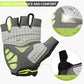 Souke Sports Mens Cycling Gloves with Gel Pads Half Finger Bike Gloves Lightweight Anti-Slip Shock-Absorbing for MTB Road Biking
