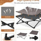 KingCamp Elevated Dog Bed for Medium Dogs, Outdoor Raised Cooling Pet Cot Bed with Washable Breathable Mesh & No-Slip Feet Perfect for Camping, Backyard, Indoor Use (Medium, Black)