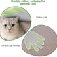 2 in 1 Pet Grooming Glove for Cats & Dogs, Efficient Deshedding Brush Pet Long Short Fur Removal Glove, Gentle Massaging Puppy Kitten Bathing Grooming Brush Tool, Easy Clean Floating Hair Mitt