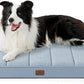 Bedsure Cooling Dog Bed for Crate - Large Orthopedic Flat Puppy Beds with Removable Washable Cover, Egg Crate Foam Pet Mat, Suitable for Pet Up to 50 lbs