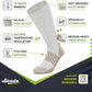 Alvada Merino Wool Hiking Socks Thermal Warm Crew Winter Boot Sock For Men & Women 3 Pairs