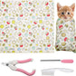 4p Cat Wrap for Cutting Nails Set, Self-Adhesive Cat Wrap Comfortable & Soft Cat Grooming Wrap Suitable for Many Cat Sizes Cat Burrito Wrap for Trimming Nails