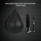Speed Bag Platform Speed Bag Stand for Boxing Punching Practice Includes Height Adjustable Mount Speedbag and Air Pump 360° Swivel 24 Inch Board
