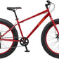 Mongoose Aztec Mens and Womens Fat Tire Bike, 18-Inch Steel Frame, 26-Inch Wheels, 4-Inch knobby tires, Red