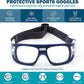 BLUE CUT Safety Outdoor Sports Goggles Unisex Anti Fog Ideal For Basketball Racquetball