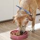 LE TAUCI Slow Feeder Dog Bowls Ceramic,3 Cups Slow Feeding Dog Bowl Medium Large Breed, Pet Bowl for Fast Eaters, Puzzle Pet Dishes, Pink Bloom