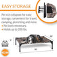 K&H Pet Products Outdoor Elevated Dog Cot, Breathable Cooling Elevated Cot Hammock Pet Bed for Medium Dogs, Washable Mesh Cover, Raised Metal Frame, Collapsible, Portable - Medium 32 X 25in Camo