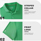 Mens Polo Shirts Short Casual Solid Stylish Dry Fit Performance Designed Collared Golf Polo Shirts for Men