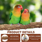 7-Piece Bird Perch Set: 3 Grapevine Paw Grinding Forks, 2 Wood Stands & 2 Hammocks - Cage Accessories for Parakeets, Cockatiels, Conures, Budgies