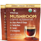 VitaCup Mushroom Coffee Alternative Instant Drink Mix | Mushroom Coffee Substitute for Natural Energy & Focus | Lion’s Mane, Yerba Mate, & Chaga | Cacao, Cinnamon, & B Vitamins | 2 Bags, 60 Servings