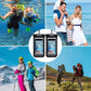 Hiearcool Waterproof Phone Pouch, Universal Case Compatible for iPhone 17 16 15 14 13 Pro Max Plus Up to 8.3", IPX8 Beach Travel Essentials-Black-2 Pack