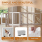 Citylife Clear Acrylic Plastic Dog Playpen Indoor,for Puppy Cat Rabbit Ferret Transparent Pet Pen,Easy Assemble Whelping Crate Kennel Cage Enclosure for Small & Medium Dogs 12 Panels