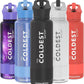 Coldest Insulated Water Bottle with Straw Lid - Stainless Steel Metal Insulated Bottle for Men & Women (Stealth Black, 40 oz)