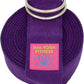 Adaptive Yoga Strap, Stretching Strap, 2 Inches Wide, 100% Naturally Soft Cotton, Steel D-Rings, Includes Natural Cotton Drawstring Storage Pouch and Instructional E-Book