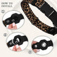 AirTag Dog Collar for Small Medium Large Breed - Adjustable Cute Pattern Dog Collar with Airtag Holder - Soft Leather Tracker GPS Apple Air Tag Pet Collars (X-Large, 20"-25" Neck Fit, Leopard)